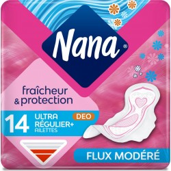 NANA Serviettes hygiéniques Deo Fresh normal plus paquet 14
