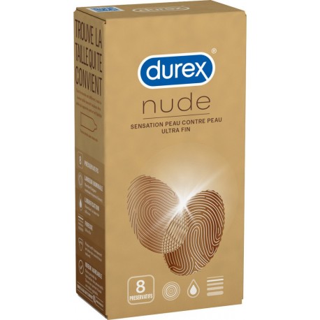 Durex Préservatif nude boîte 8
