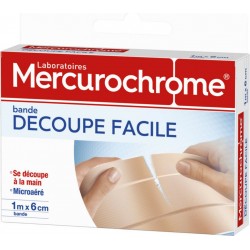 Mercurochrome Pansement bande découpe facile 10cm x 6cm 10 unités