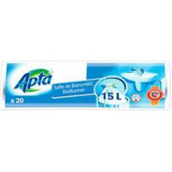 Apta Sac poubelle salle de bains 10L x20 sacs