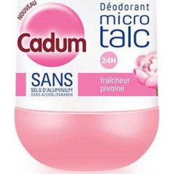 Cadum Déodorant Atomiseur Micro Talc Fraîcheur Pivoine 50ml (lot de 3)
