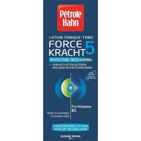 Pétrole Hahn Lotion Force 5 Protection Cheveux Blancs ou Gris 300ml (lot de 2)