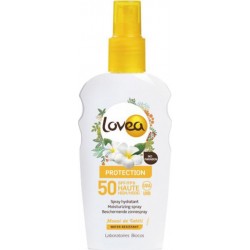 Lovea Spray Hydratant Protection SPF 50 Monoï de Tahiti Water Resistant 200ml (lot de 2)