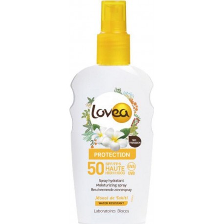 Lovea Spray Hydratant Protection SPF 50 Monoï de Tahiti Water Resistant 200ml (lot de 2)