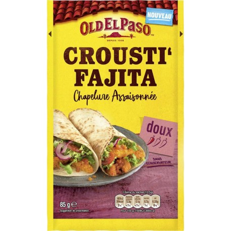 Old El Paso Crousti’Fajita Chapelure Assaisonnée Doux 85g (lot de 6)