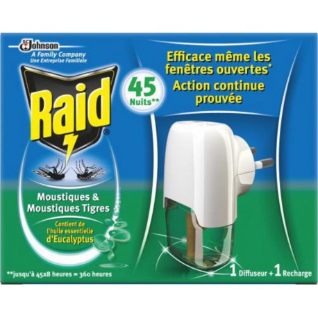 RAID Anti-moustiques diffuseur liquide Eucalyptus