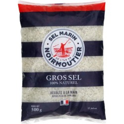 SEL MARIN NOIRMOUTIER Gros Sel 100% Naturel Récolté à la Main 500g (lot de 10)
