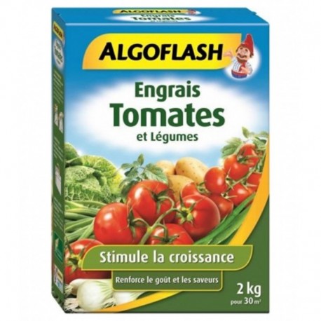 Algoflash Terreau Tomates et Légumes Stimule la Croissance 2Kg