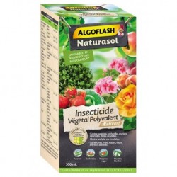 Algoflash Naturasol Insecticide Végétal Polyvalent Pucerons Cochenilles Araignées Rouges Mouches Blanches 500ml (lot de 2)