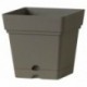 Deroma Pot Plastique à Réserve d’Eau Samba Longeur 17,5cm Largeur 17,5cm Hauteur 17cm (lot de 3)