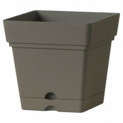 Deroma Pot Plastique à Réserve d’Eau Samba Longeur 17,5cm Largeur 17,5cm Hauteur 17cm (lot de 3)