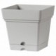 Deroma Pot Plastique à Réserve d’Eau Quadro Samba Longueur 18cm Largeur 18cm Hauteur 17cm (lot de 3)