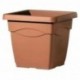 Deroma Pot Plastique Carré Circeo Longueur 32cm Largeur 32cm Hauteur 27,8cm (lot de 3)