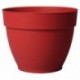 Deroma Pot Rond Plastique à Réserve d’Eau Ninféa Griotte Diamètre 22cm Hauteur 17cm (lot de 3)