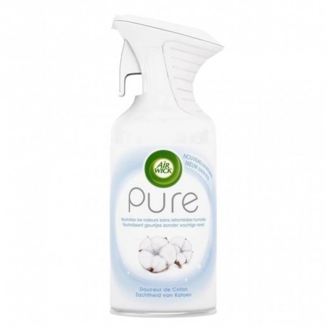 Air Wick Pure Douceur de Coton 250ml (lot de 4)