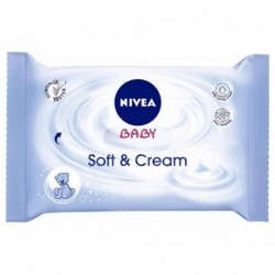 Nivea Baby Lingettes Soft et Cream x63 (lot de 6 soit 378 lingettes)