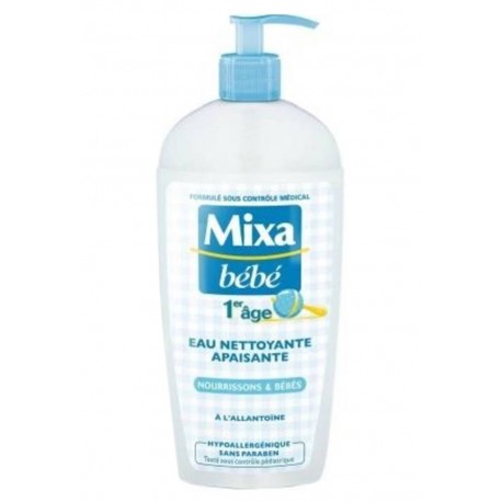 Mixa Bébé 1er âge Eau Nettoyante Apaisante Nourrissons et Bébés 250ml (lot de 4)