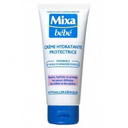 Mixa Bébé Crème Hydratante Protectrice Vitamine E + Huile d’Amande Douce 100ml (lot de 4)