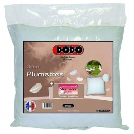 Dodo Oreiller Plumettes Format 60X60 (lot de 2 oreillers)