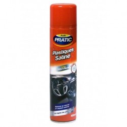 Auto Pratic Plastiques Satiné Tous Types de Plastiques Parfum Voiture Neuve 400ml (lot de 3)
