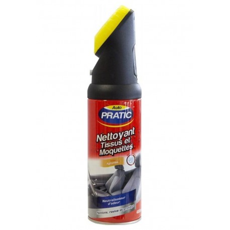 Auto Pratic Nettoyant Tissus et Moquettes Parfum Agrumes 400ml (lot de 3)