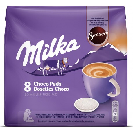 Senseo Chocolat au Lait Milka 8 Dosettes 112g