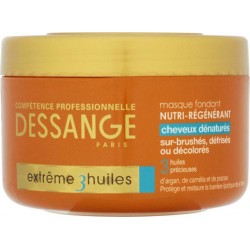 Dessange Paris Compétences Professionnelles Masque Fondant Nutri-Régénérant 250ml (lot de 3)