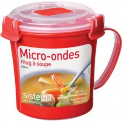 Sistema Mug soupe micro-ondes à clips 656 ml