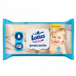 Lotus Baby Peau Nette Lingettes (lot de 6 soit 384 lingettes)