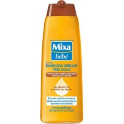 Mixa Bébé Shampooing Démêlant au Karité Pur et Huile de Jojoba 250ml (lot de 4)