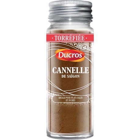 Ducros Torréfié Cannelle de Saïgon Idéal pour Plats Salés et Sucrés 40g (lot de 3)