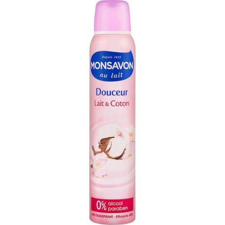 Monsavon au Lait Douceur Lait & Coton 200ml (lot de 6)