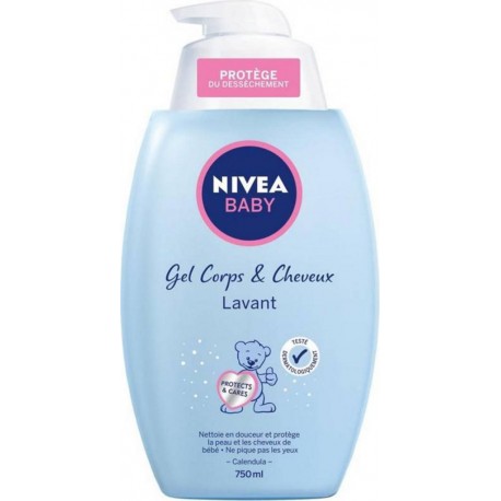 Nivea Baby Gel Corps et Cheveux Lavant 750ml