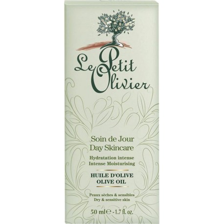 Le Petit Olivier Soin de Jour Hydratation Intense Huile d’Olive Peaux Sèches & Sensibles 50ml (lot de 3)