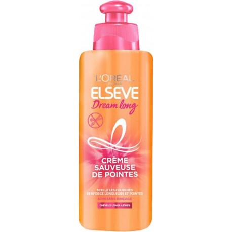 L’Oréal Paris Elseve Dream Long Crème Sauveuse de Pointes Cheveux Longs Abîmés 200ml (lot de 3)