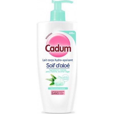 Cadum Lait Corps Hydra-Apaisant Soif d’Aloé 400ml (lot de 3)