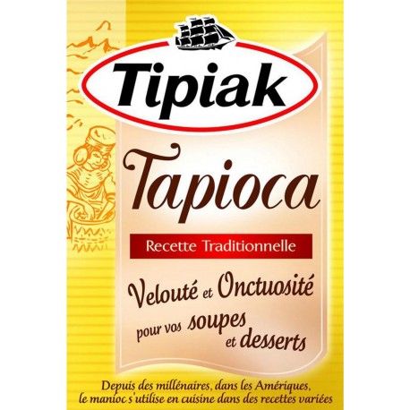 Tipiak Tapioca Recette Traditionnelle Velouté et Onctuosité pour Vos Soupes et Desserts 250g (lot de 4)