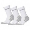 Head Chaussettes Performance Crew Gris Blanc Taille 39 à 42 (lot de 6 paires)