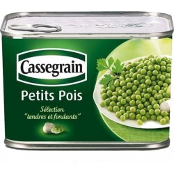 Cassegrain Petits Pois Tendres et Fondants 495g (lot de 5)