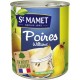 St Mamet Fruits au sirop Poires Williams 455g (lot de 5)