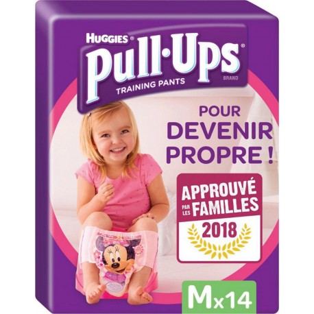 Huggies Culottes Pull-Ups Training Pants Taille M Fille x14 (lot de 2 soit 28 culottes)