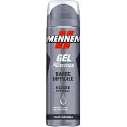 Mennen Gel Haute Protection Barbe Difficile Glisse Optimale Peaux Sensibles 200ml (lot de 4)
