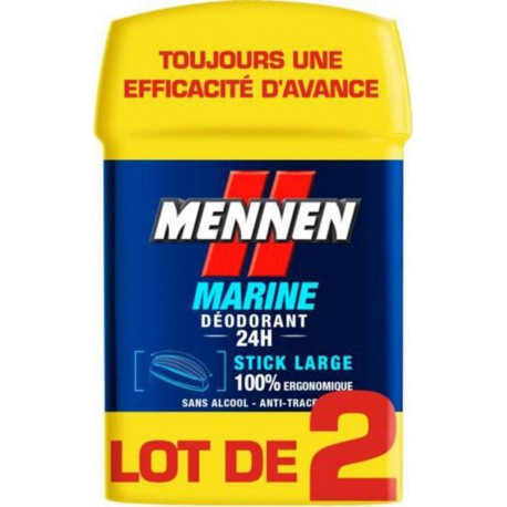 Mennen Déodorant Stick Large Marine x2 50ml