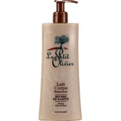 Le Petit Olivier Lait Corps Réparateur Beurre de Karité Peaux Très Sèches 250ml (lot de 3)