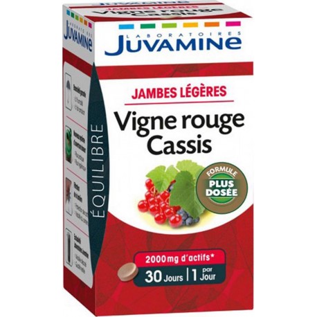 Juvamine Équilibre Jambes Légères Vigne Rouge Cassis Formule Plus Dosée (lot de 2)