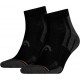 Head Chaussettes Performance Quarter Gris Noir Taille 43 à 46