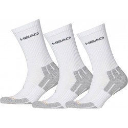Head Chaussettes Performance Crew Gris Blanc Taille 39 à 42