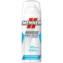 Mennen Mousse Pro-Tech Systeme Hypoallergénique Peaux Sensibles 250ml