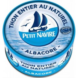 Petit Navire Thon Entier Au Naturel Albacore 140g égoutté 190g