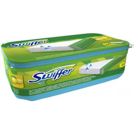 Swiffer Lingettes Humides Épaisses pour le Sol Citron x24